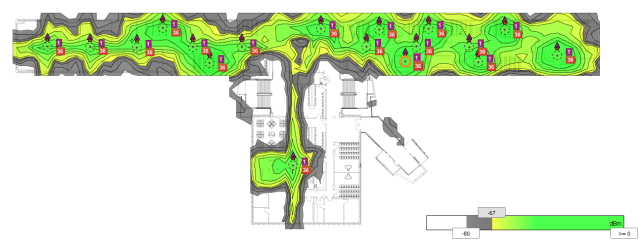 Building 11 Hallway heatmap
